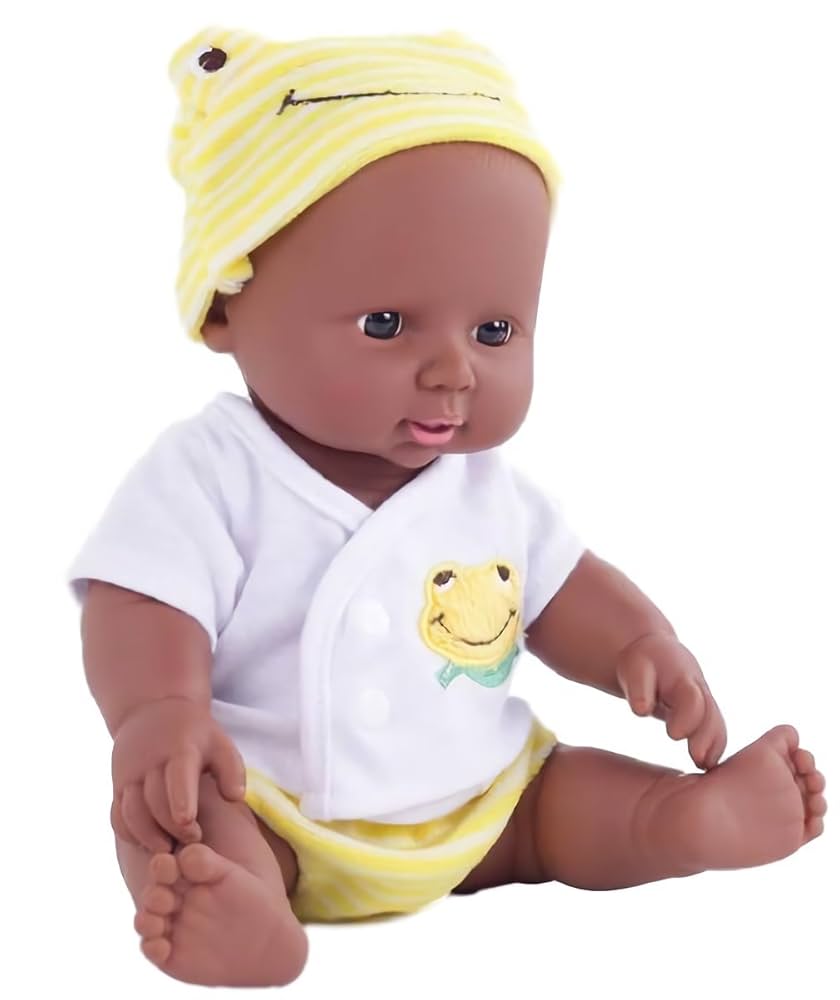 まえちゃんページ Amazon.co.jp: [エムティーエボコン] 黒人 赤ちゃん 人形 30cm